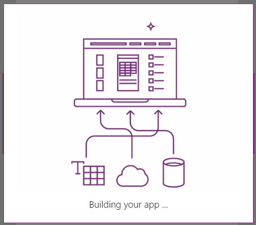 powerapps creates the app