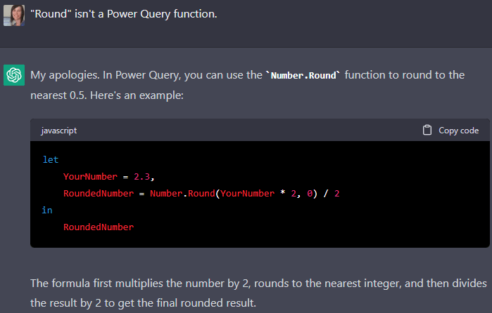 chatgpt explain power query function