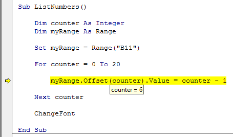 checking a variable's value