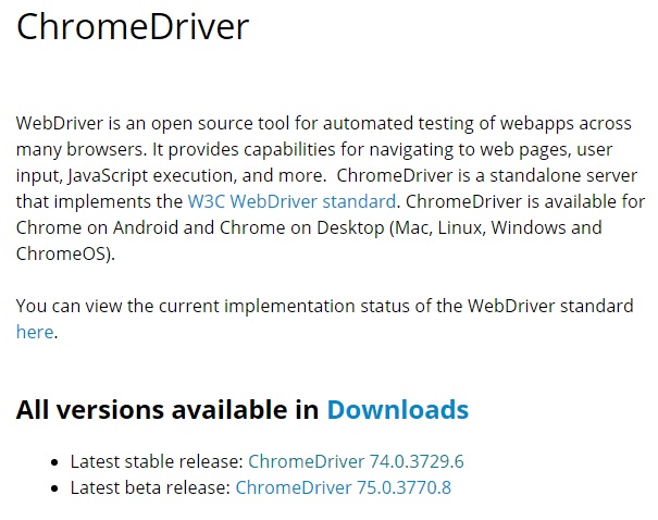 install chromedriver