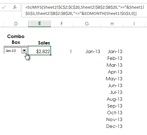 Excel Combo Boxes 