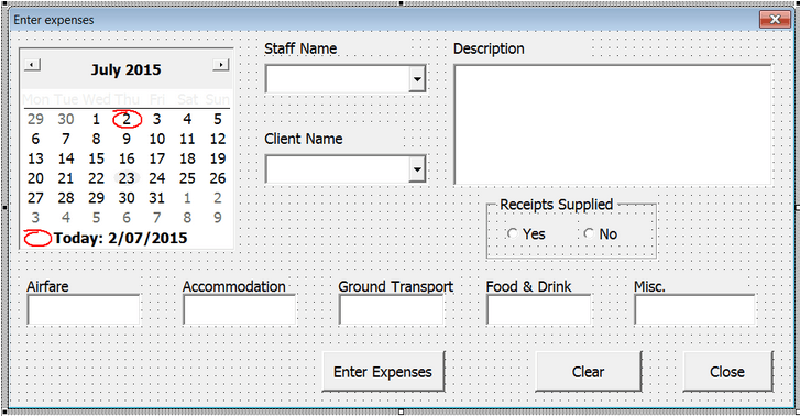 excel vba userform templates downloads