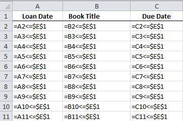 Excel Conditional Formatting formula