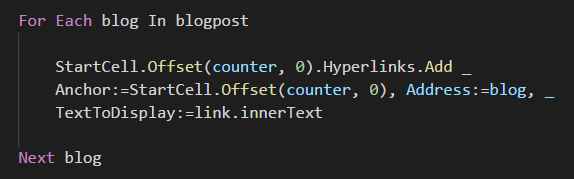 create hyperlinks in excel sheet