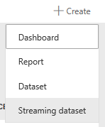 create streaming dataset