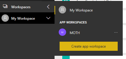 create power bi workspace