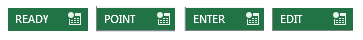 Excel status messages