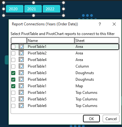 dark theme dashboard slicers