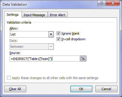 Excel Tables As Source For Data Validation Lists My Online Training Hub