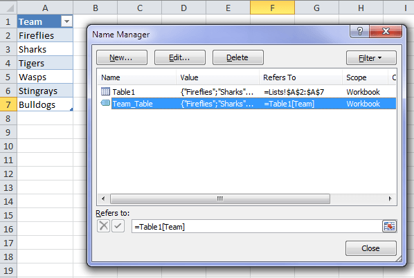 Excel Tables As Source For Data Validation Lists My Online Training Hub