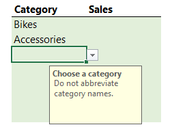 input message example