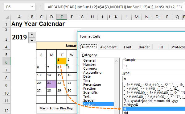 day portion of the date