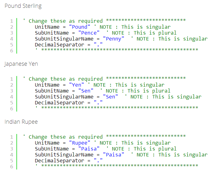 Convert (Currency) to With Excel VBA