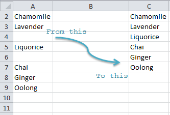 Excel Line Chart Skip Blanks