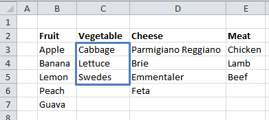Excel Dynamic Data Validation Lists