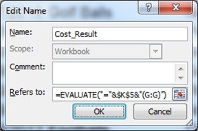 Excel EVALUATE function