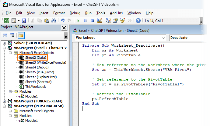 pasting vba code into Excel from chatgpt