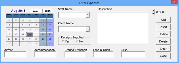 search form with vba in excel 2016