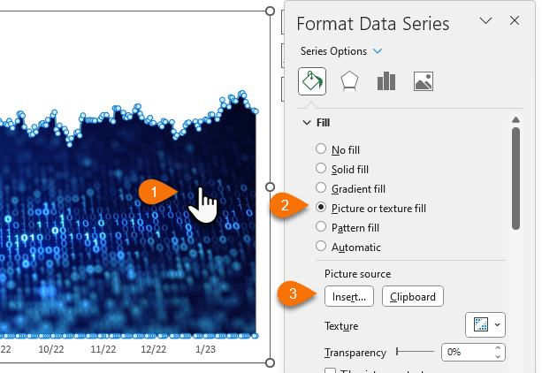 set picture fill for area chart