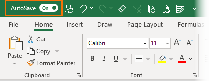 Excel AutoSave