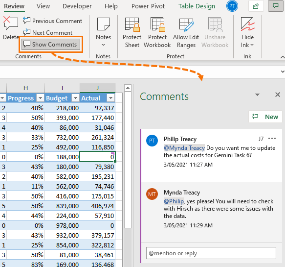 How to use Excel's new live collaboration features