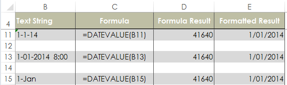 Excel Convert text dates with the DATEVALUE function