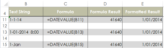 datevalue vba excel