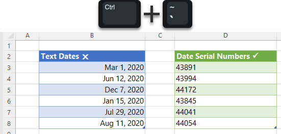 identifying dates formatted as text