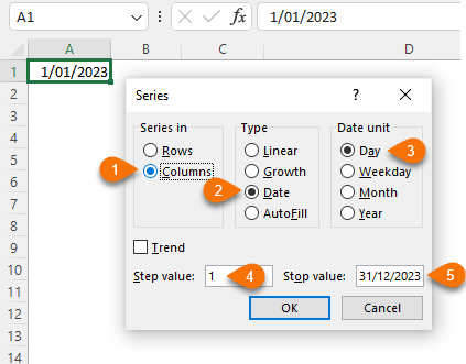 Excel Fill Series • My Online Training Hub