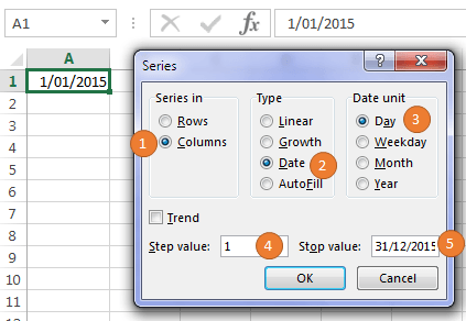 How To Create Your Fill Series In Excel Youtube - Riset