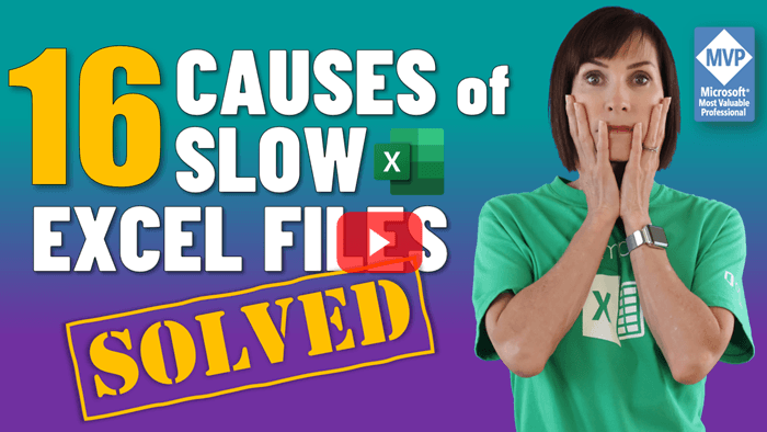 Speed up Excel files