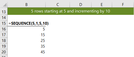 td sequential function excel spreadsheet