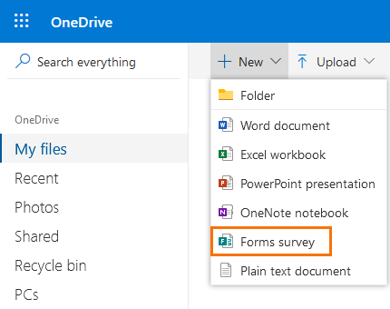 Excel Surveys