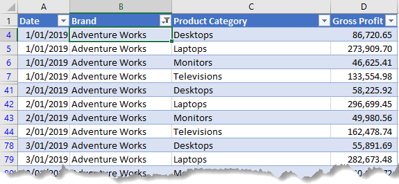 filter by cell value 2