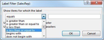 Label filters