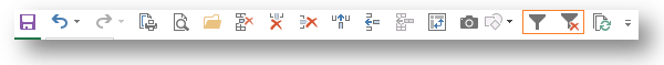 Excel Filter icons in QAT