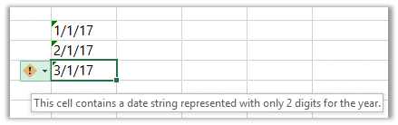 auto fix excel dates formatted as text