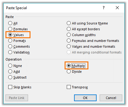 paste special to fix excel dates formatted as text