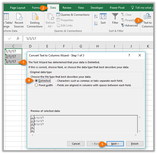 Fix Excel Dates Formatted As Text My Online Training Hub