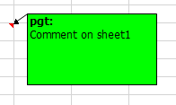 green comment color
