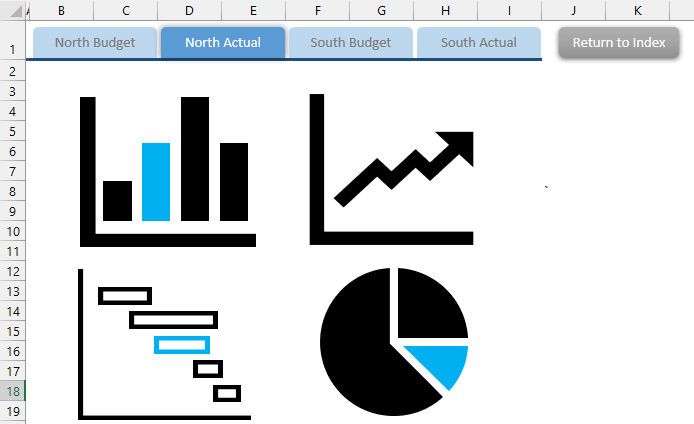 tabbed hyperlink buttons