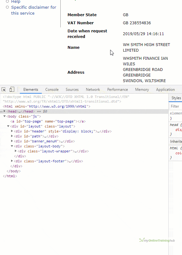 Inspecting result of form submission