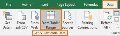 load data in Power Query 2016