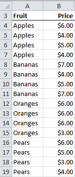 Excel MIN IF formula