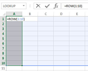 Excel multi-cell array formulas