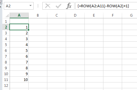 insert rows above multi-cell array formula