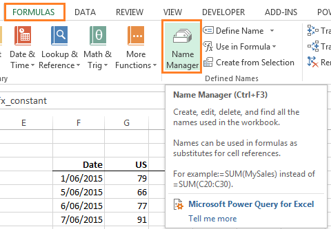 Excel Named Range Shortcut My Online Training Hub