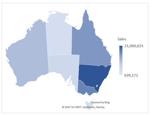 Office 365 map charts