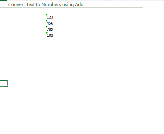 paste special convert text to numbers