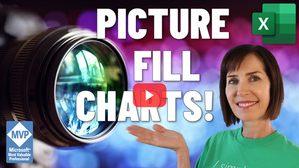 Picture fills for excel Charts Video